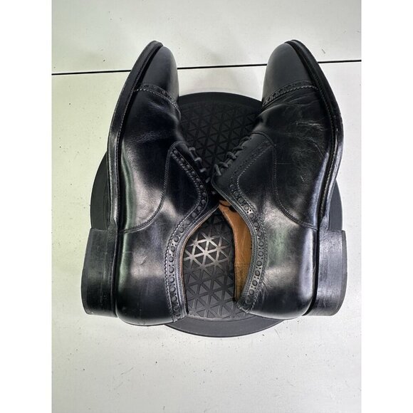 Magnanni for Saks Fifth Ave Black Wholecut Oxford Men\'s Shoes Size 9.5 M main image 4